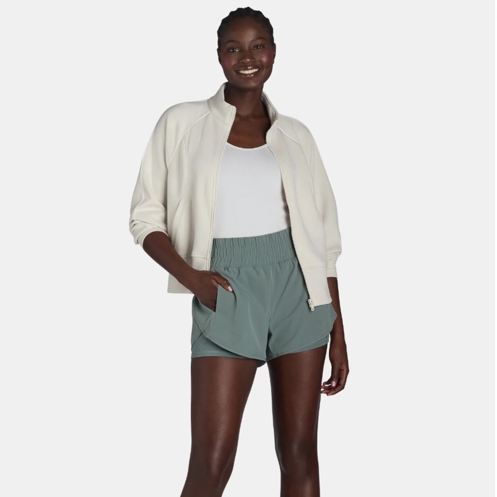 Avia Women's and Women's Plus Running Shorts with Bike Liner